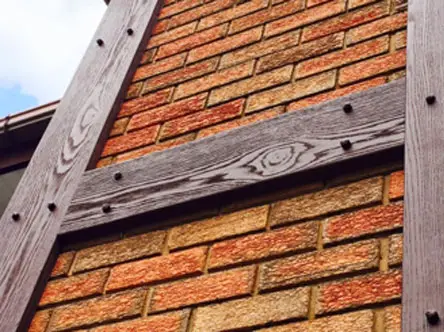 Dark example of a Mock Tudor Boards on a house